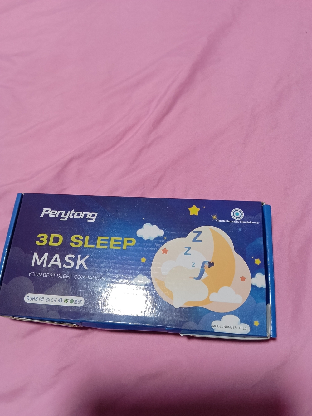 3D Sleep Mask - Pink
